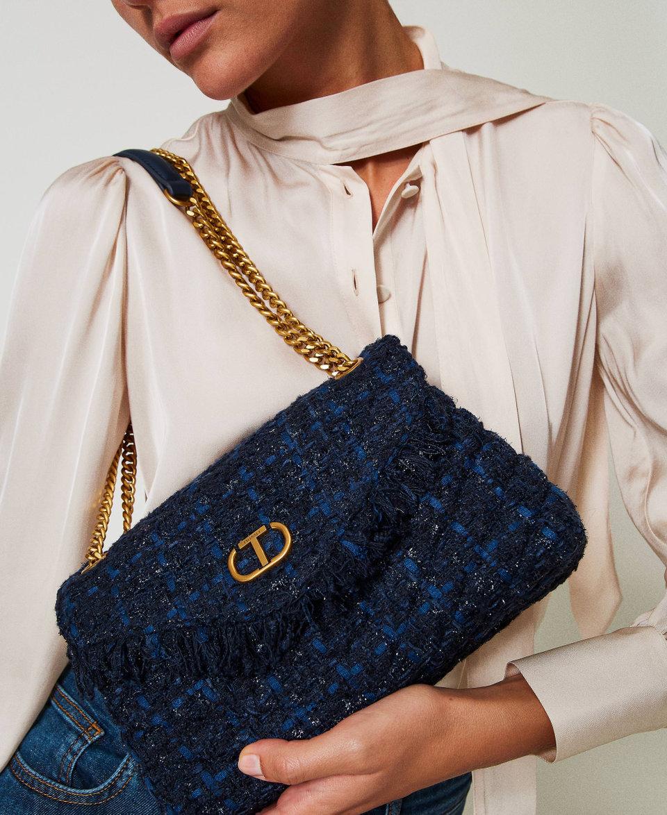 Twin Set Borsa a tracolla 'Dreamy' media in tweed Nuovi prodotti