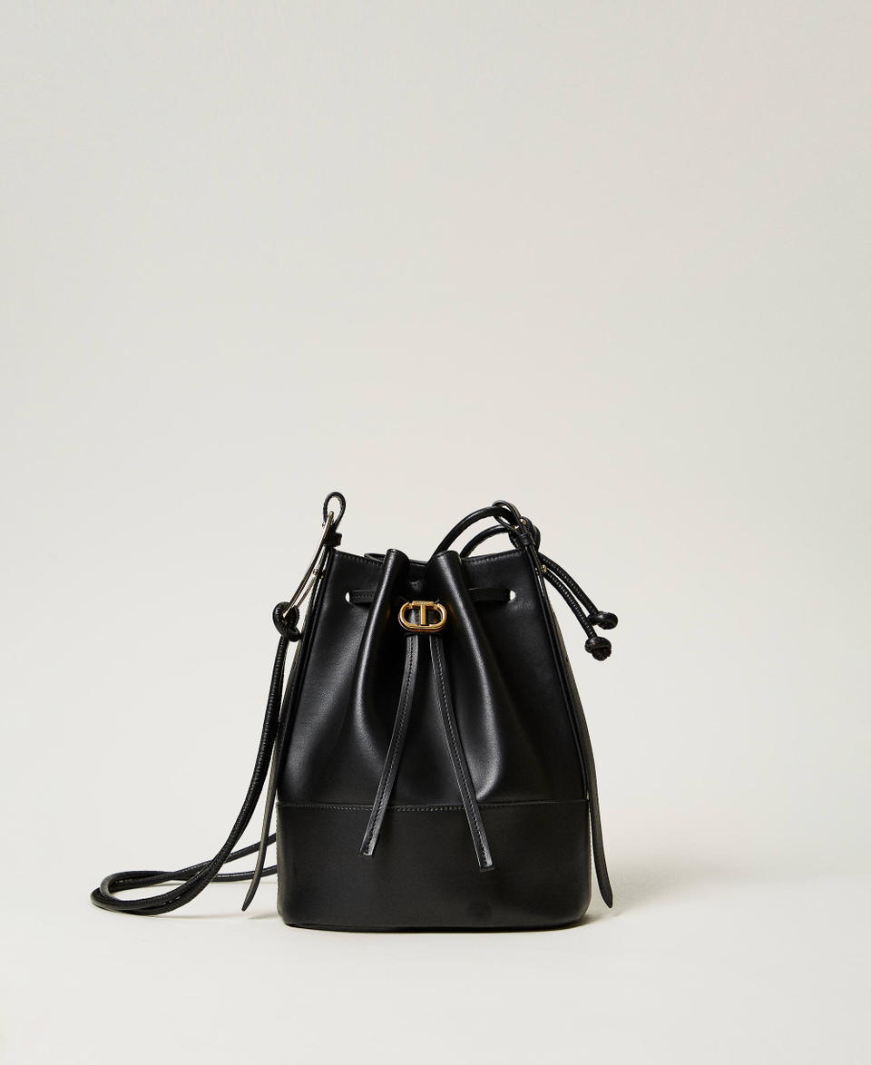 Twin Set Borsa a secchiello 'Jane' in pelle Sconti VIP