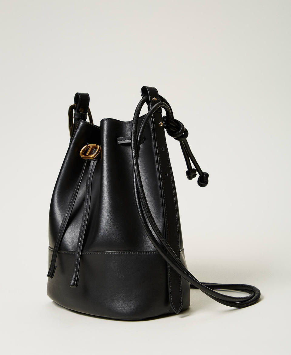 Twin Set Borsa a secchiello 'Jane' in pelle Sconti VIP