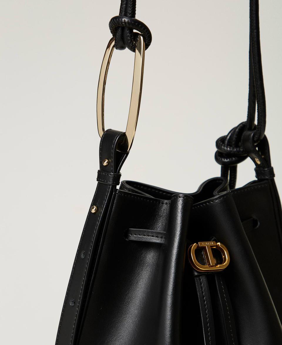 Twin Set Borsa a secchiello 'Jane' in pelle Sconti VIP