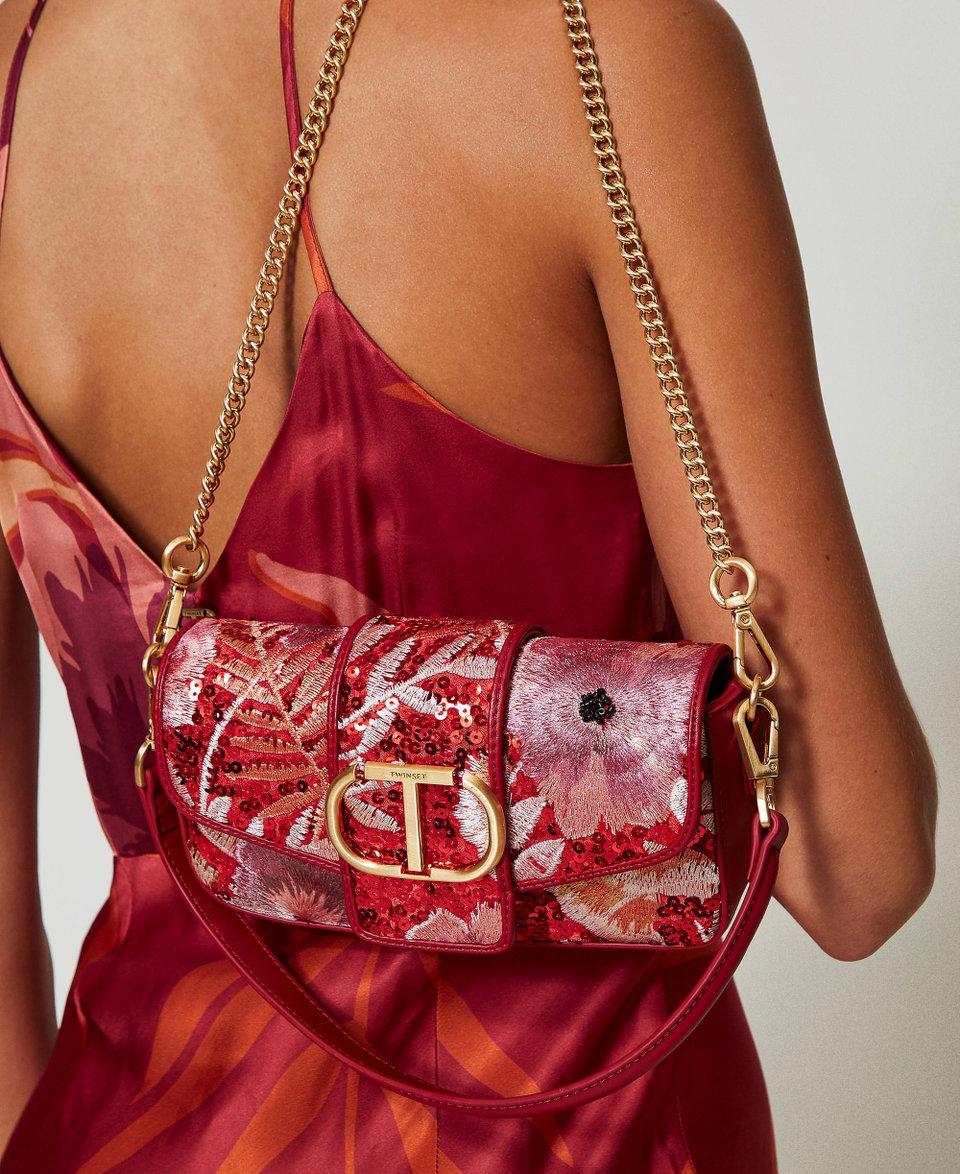 Twin Set Borsa a tracolla 'Amie' piccola con ricamo ACQUISTA ORA