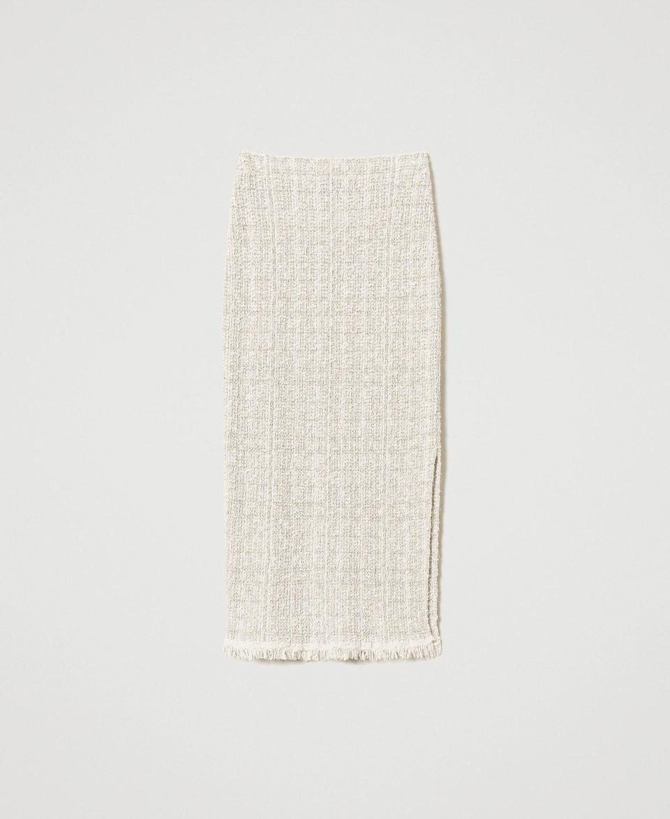 Twin Set Gonna in maglia jacquard con lurex Fino al 50% di sconto