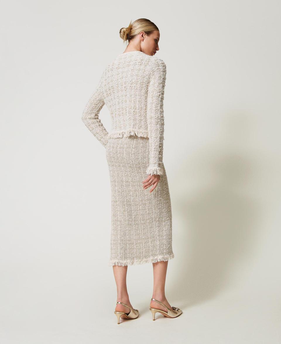 Twin Set Gonna in maglia jacquard con lurex Fino al 50% di sconto