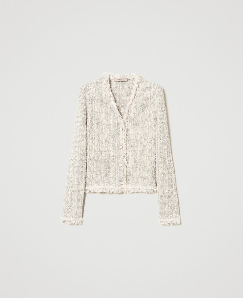 Twin Set Giacca in maglia jacquard con lurex Fino al 65% di sconto