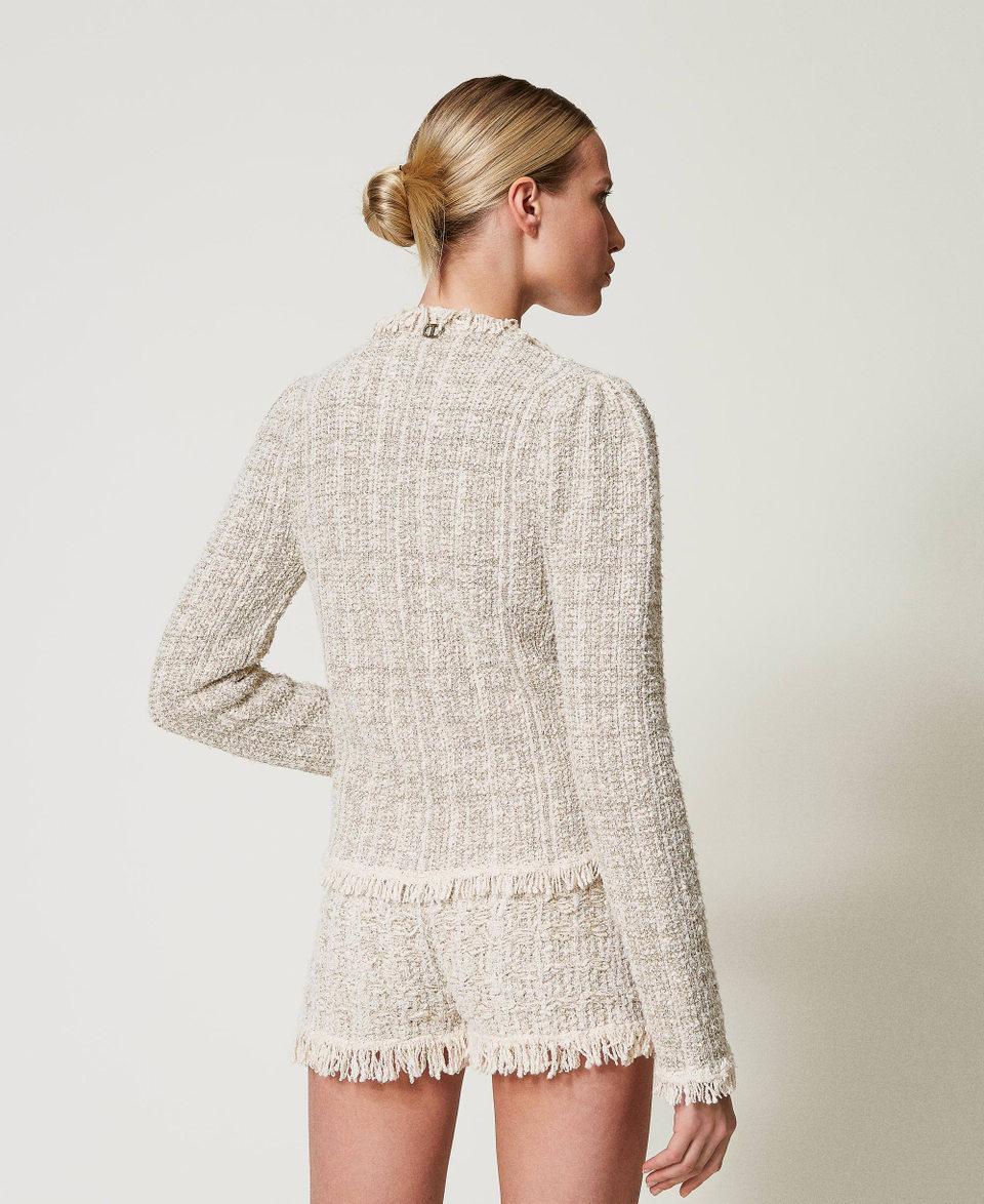 Twin Set Giacca in maglia jacquard con lurex Fino al 65% di sconto