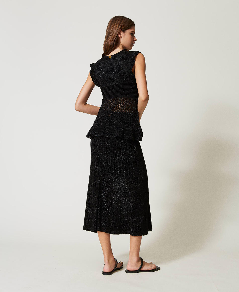Twin Set Gonna longuette in maglia lurex Limitato a 3 giorni