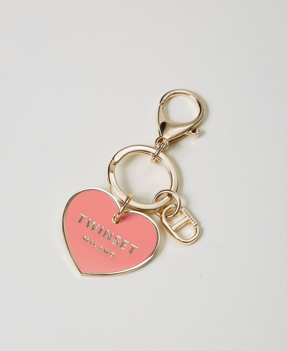 Twin Set Portachiavi a cuore con logo Duty-free