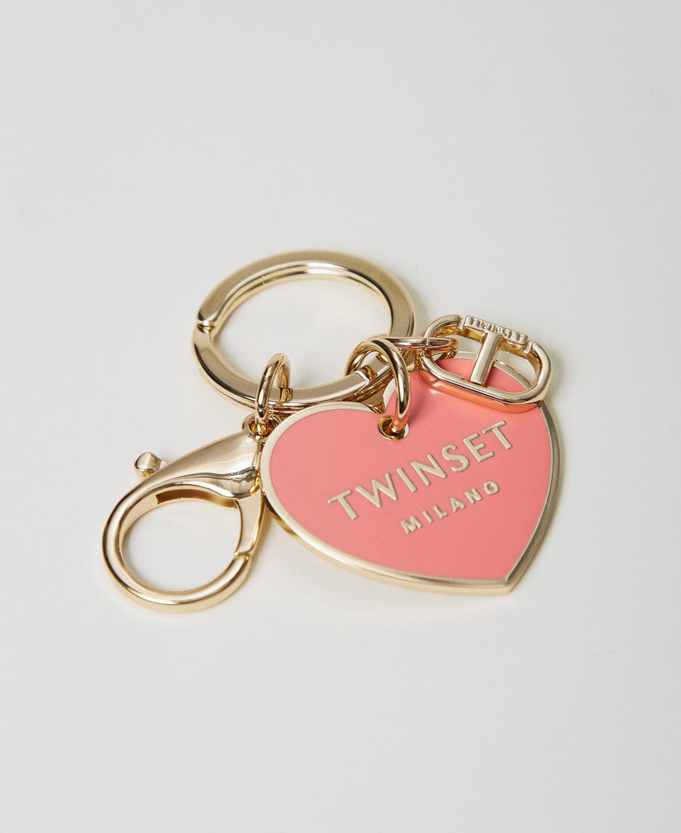 Twin Set Portachiavi a cuore con logo Duty-free