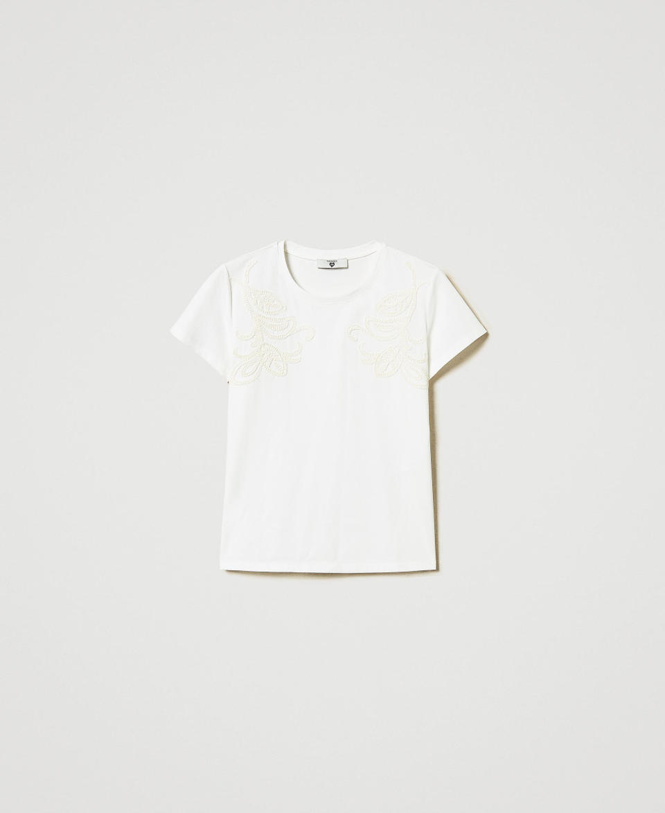 Twin Set T-shirt con ricamo Cornely Italy