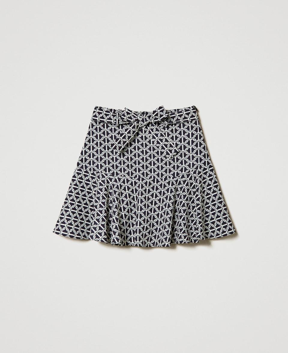 Twin Set Gonna pantalone in crêpe de Chine con stampa Qualità Garantita