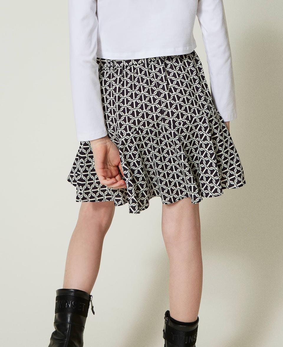 Twin Set Gonna pantalone in crêpe de Chine con stampa Qualità Garantita