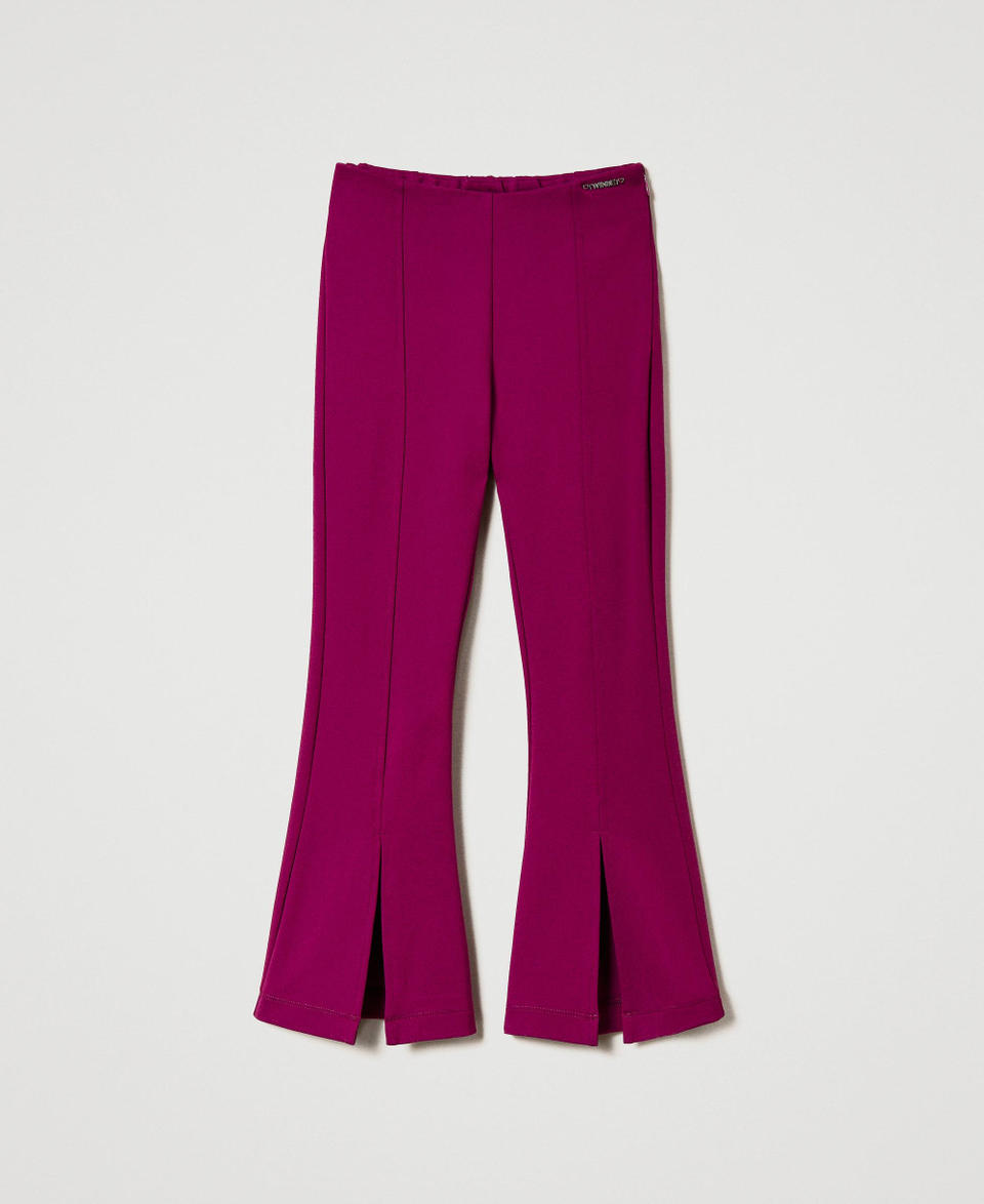 Twin Set Pantaloni flare con spacco Promozione Limitata