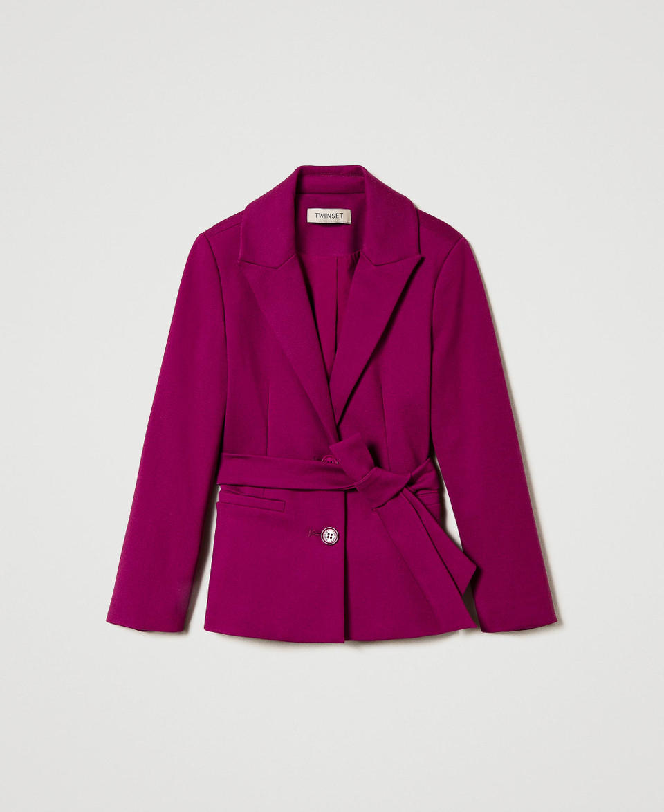 Twin Set Giacca blazer monopetto con cintura Fino Al -60%