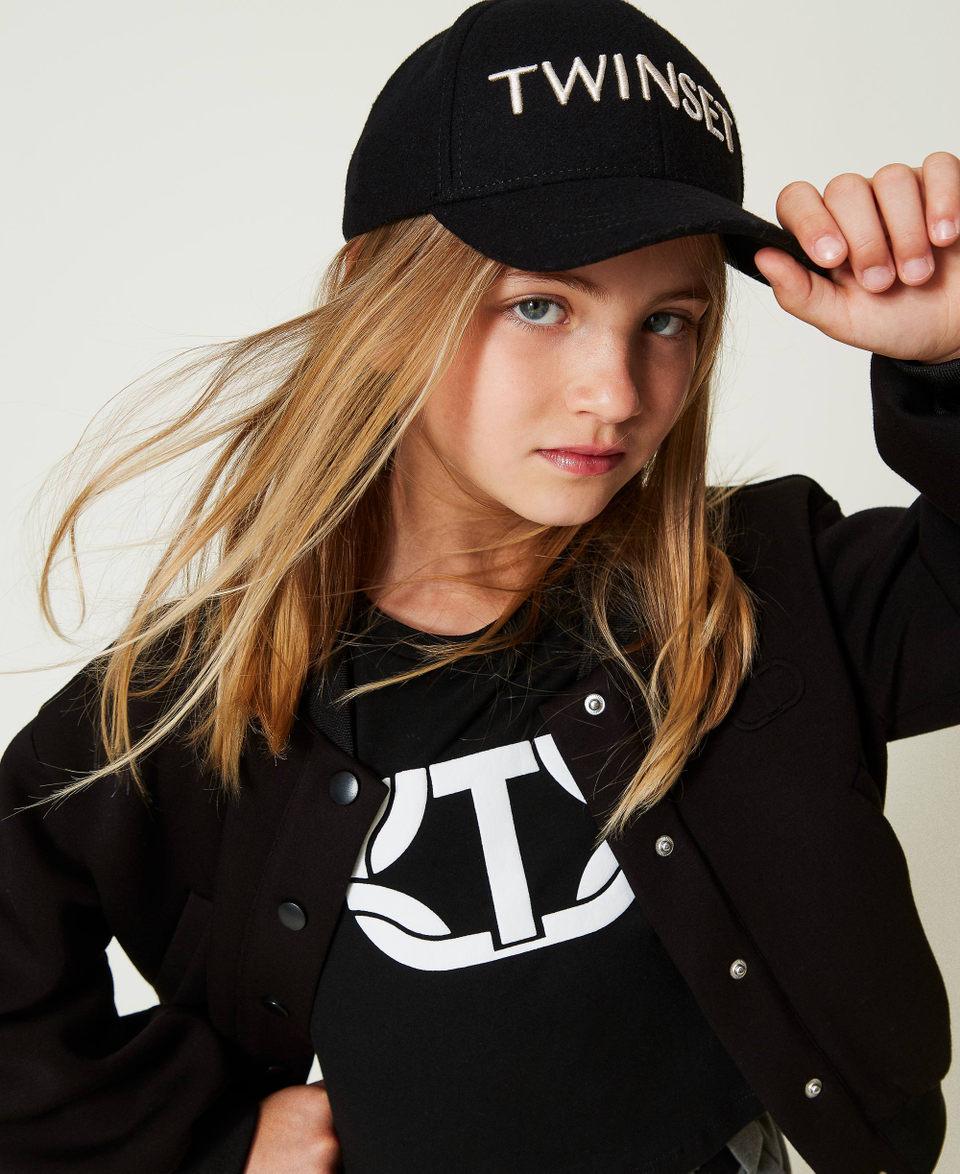 Twin Set Cappello da baseball in panno con logo Economico