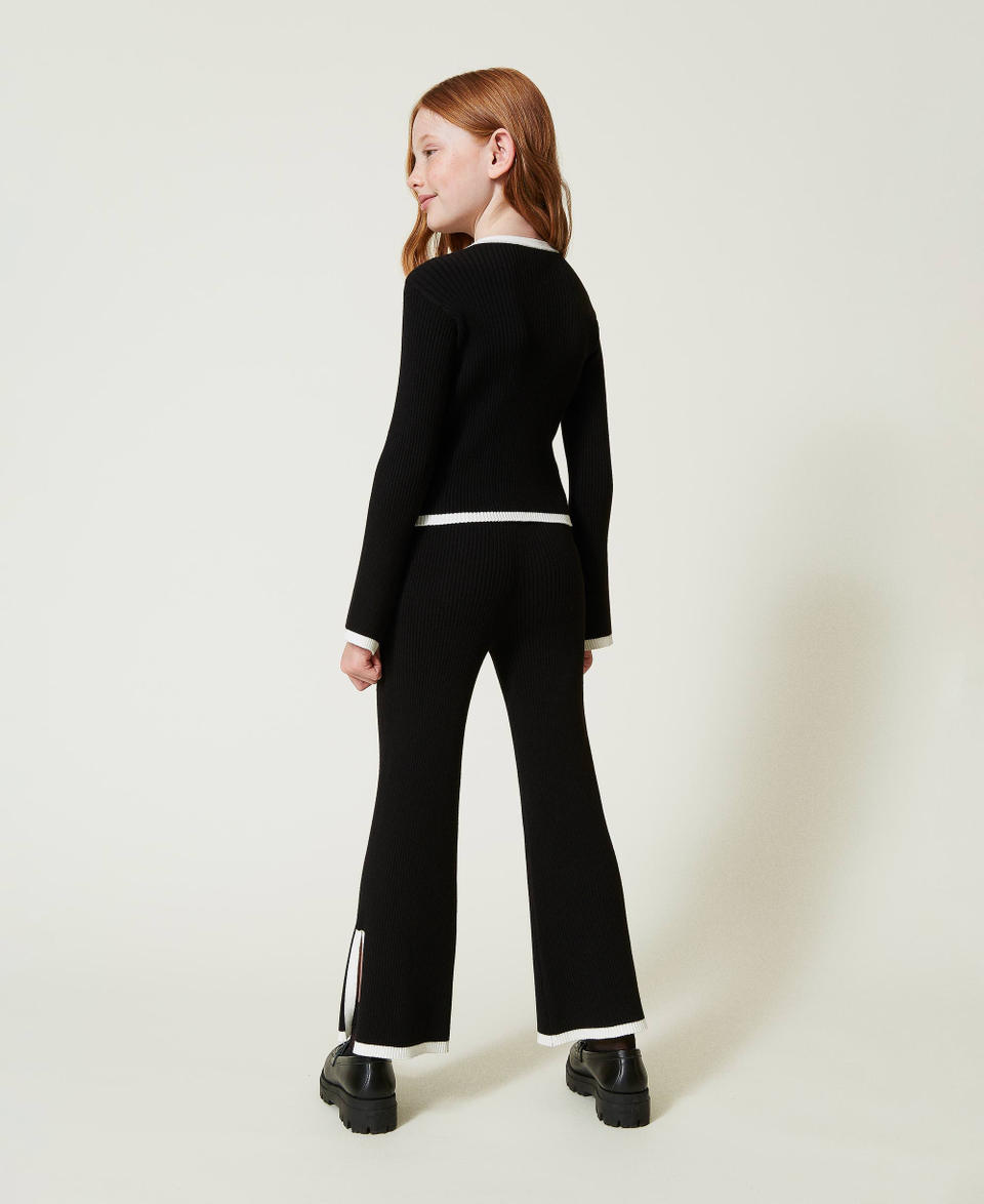Twin Set Maglia e pantaloni ampi a costine Prezzo di fabbrica