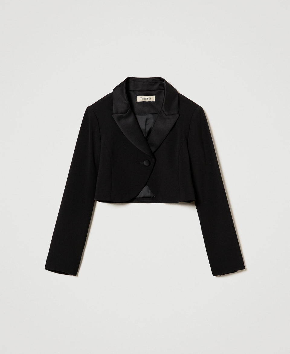 Twin Set Giacca spencer in flanella Black Friday