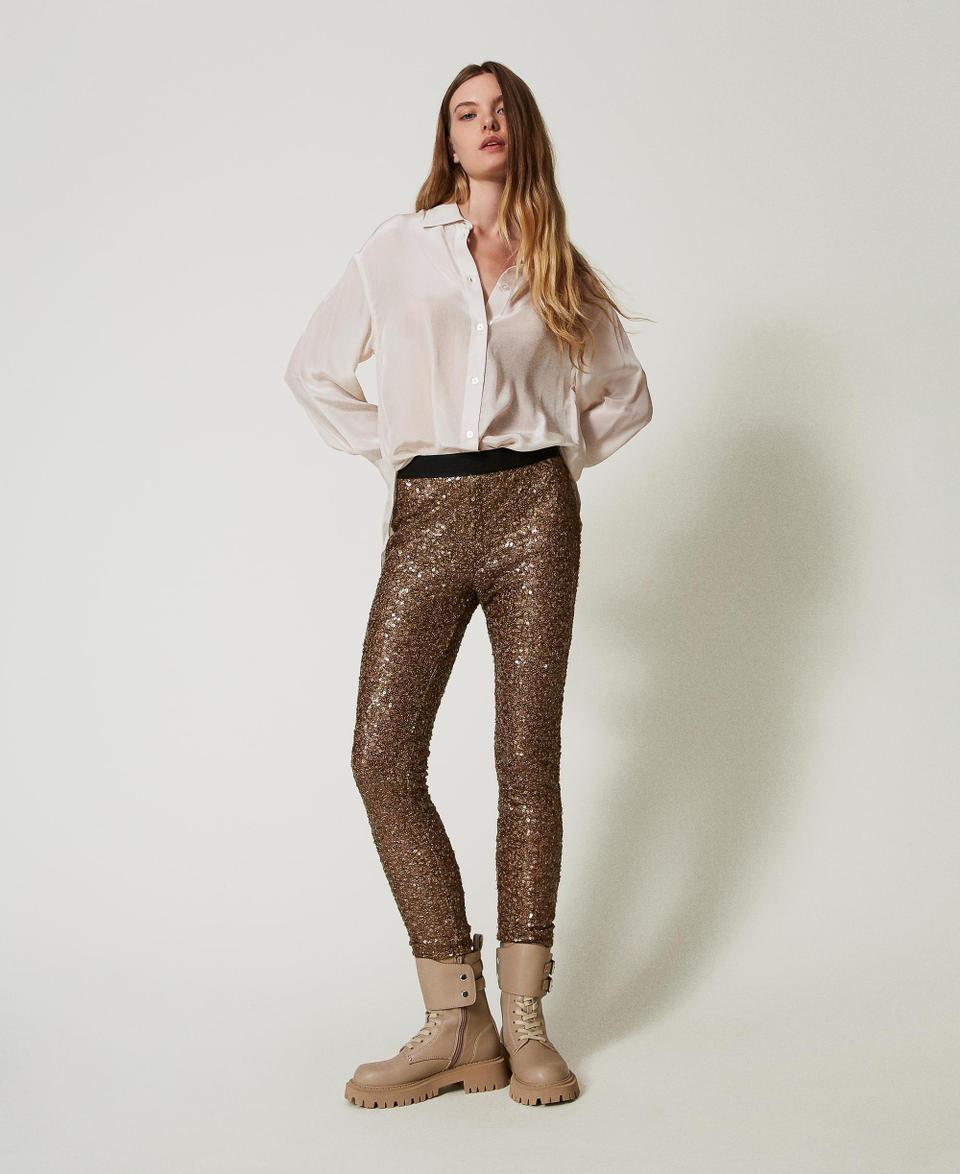 Twin Set Leggings MYFO in full paillettes Offerta Anniversario