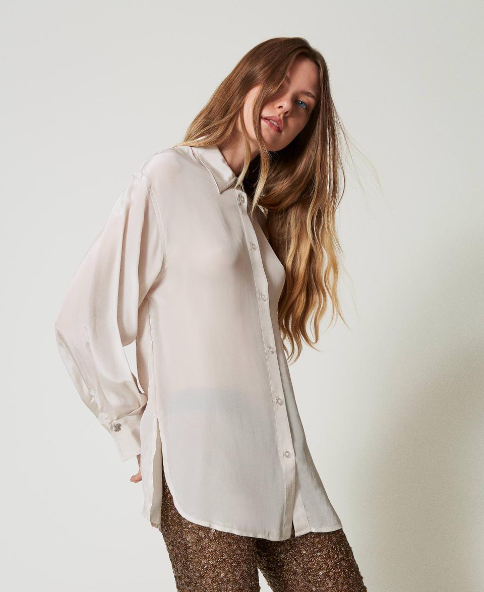 Twin Set Camicia MYFO in satin Smaltimento dello stoccaggio