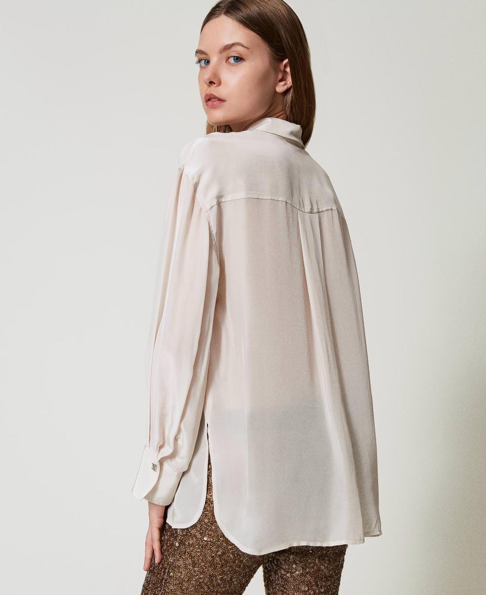 Twin Set Camicia MYFO in satin Smaltimento dello stoccaggio