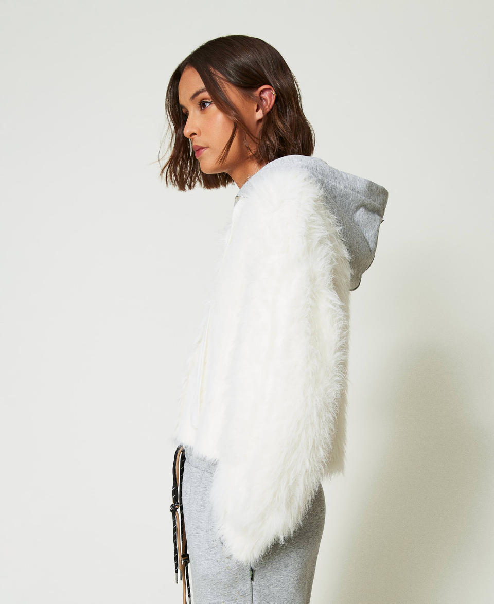 Twin Set Bomber MYFO in maglia con cappuccio Online Outlet