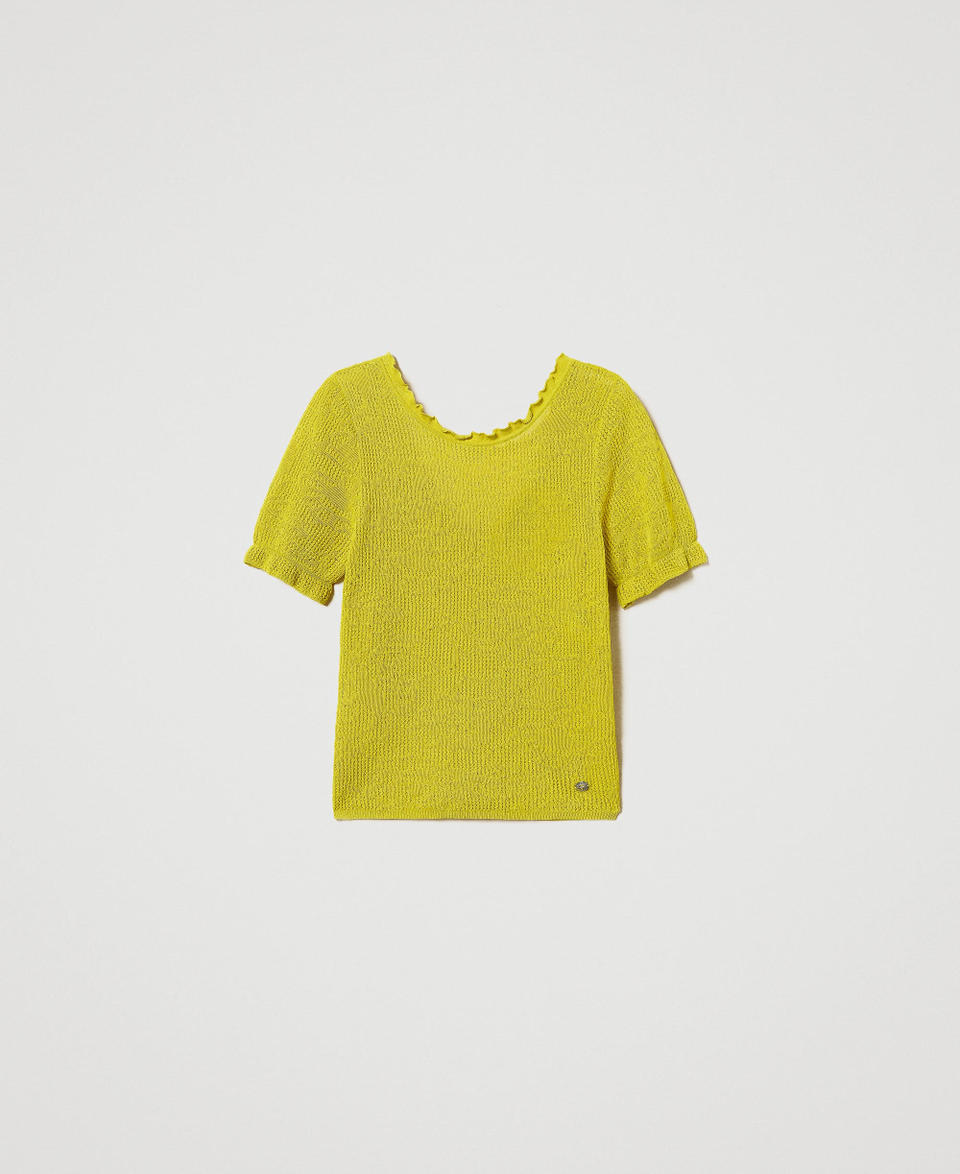 Twin Set Maglia doppio uso jacquard floreale Offerte esclusive