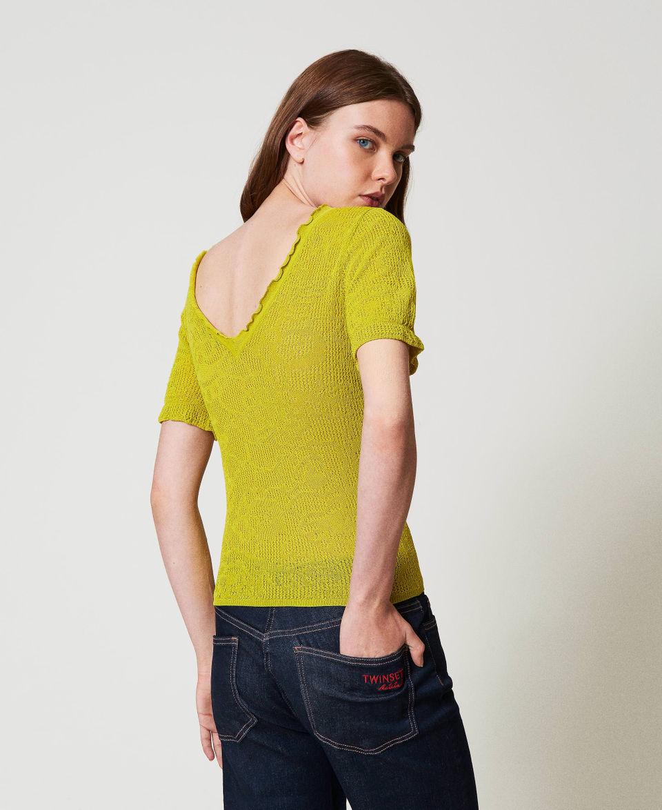 Twin Set Maglia doppio uso jacquard floreale Offerte esclusive