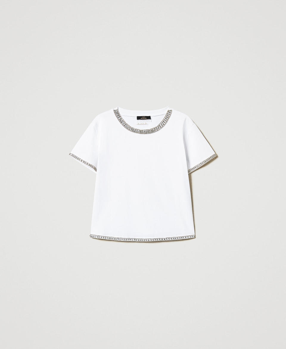 Twin Set T-shirt boxy con ricamo a mano Lightning offer