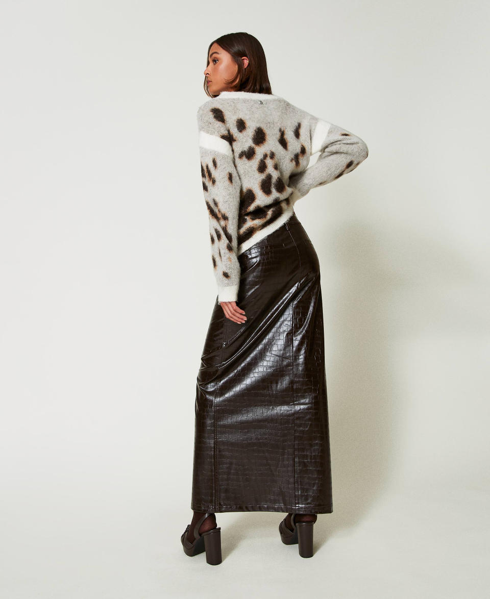 Twin Set Gonna lunga con stampa animalier Comprane uno, ottenene uno gratis