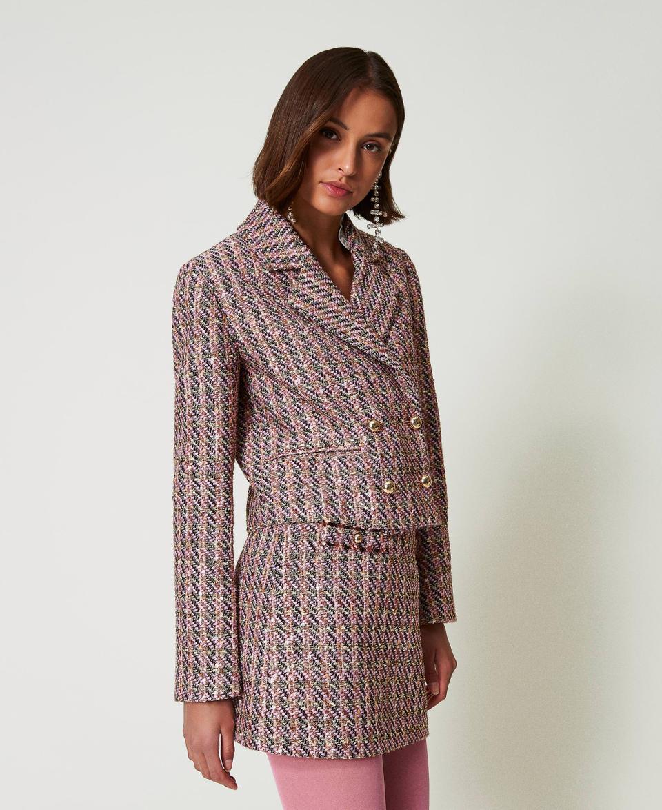Twin Set Giacca blazer in bouclé e lurex Offerte giornaliere