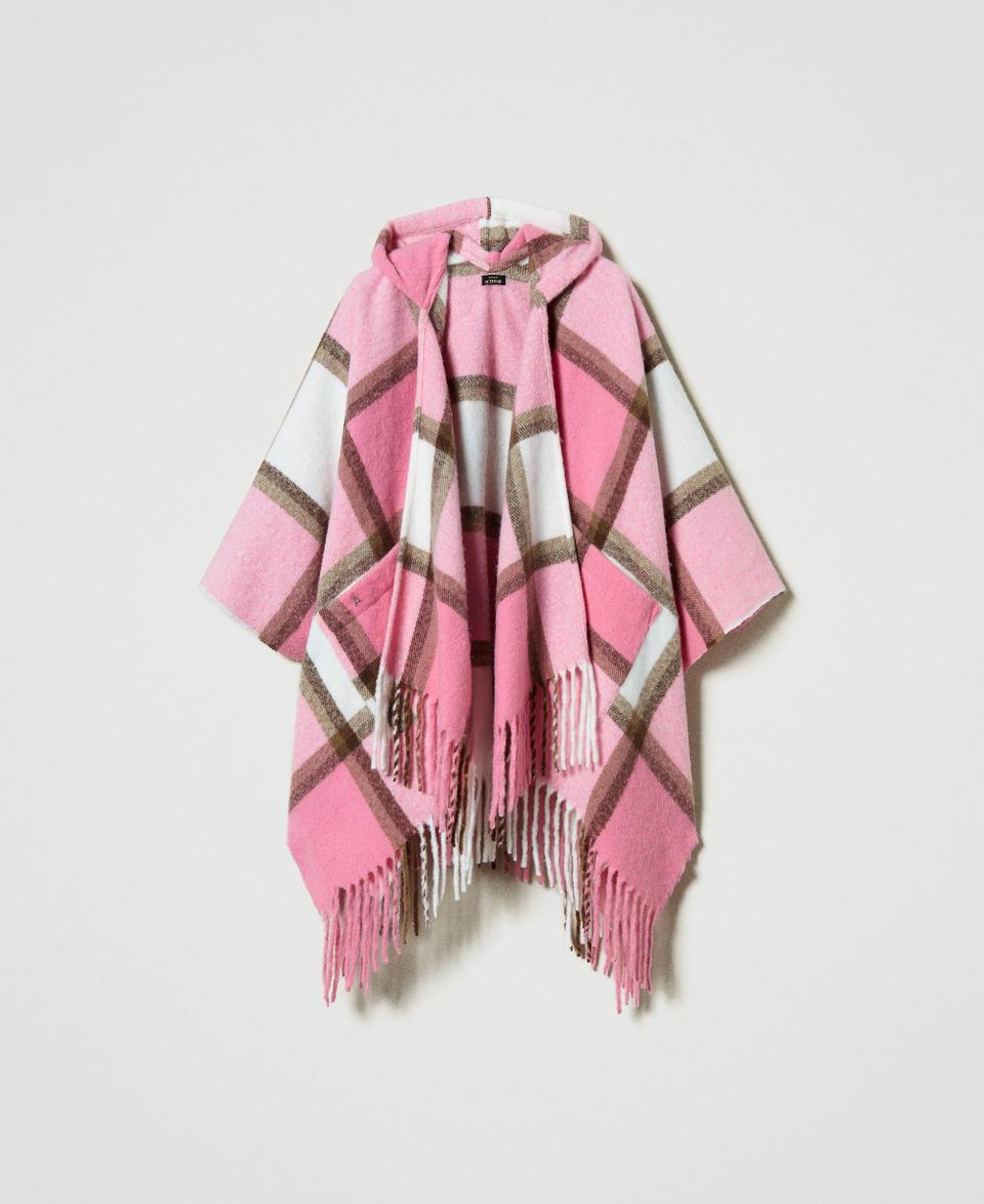 Twin Set Poncho in panno con frange Offerte speciali