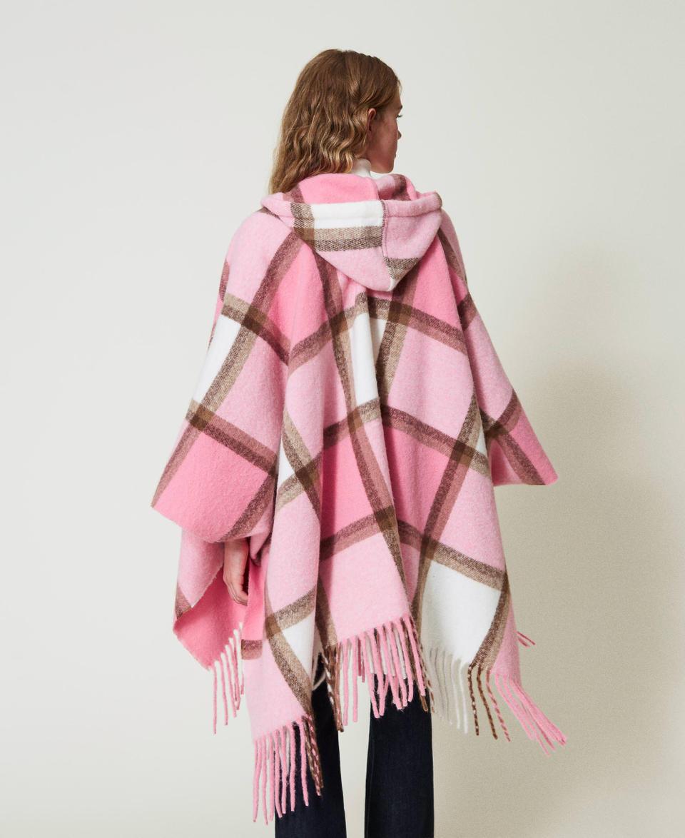Twin Set Poncho in panno con frange Offerte speciali