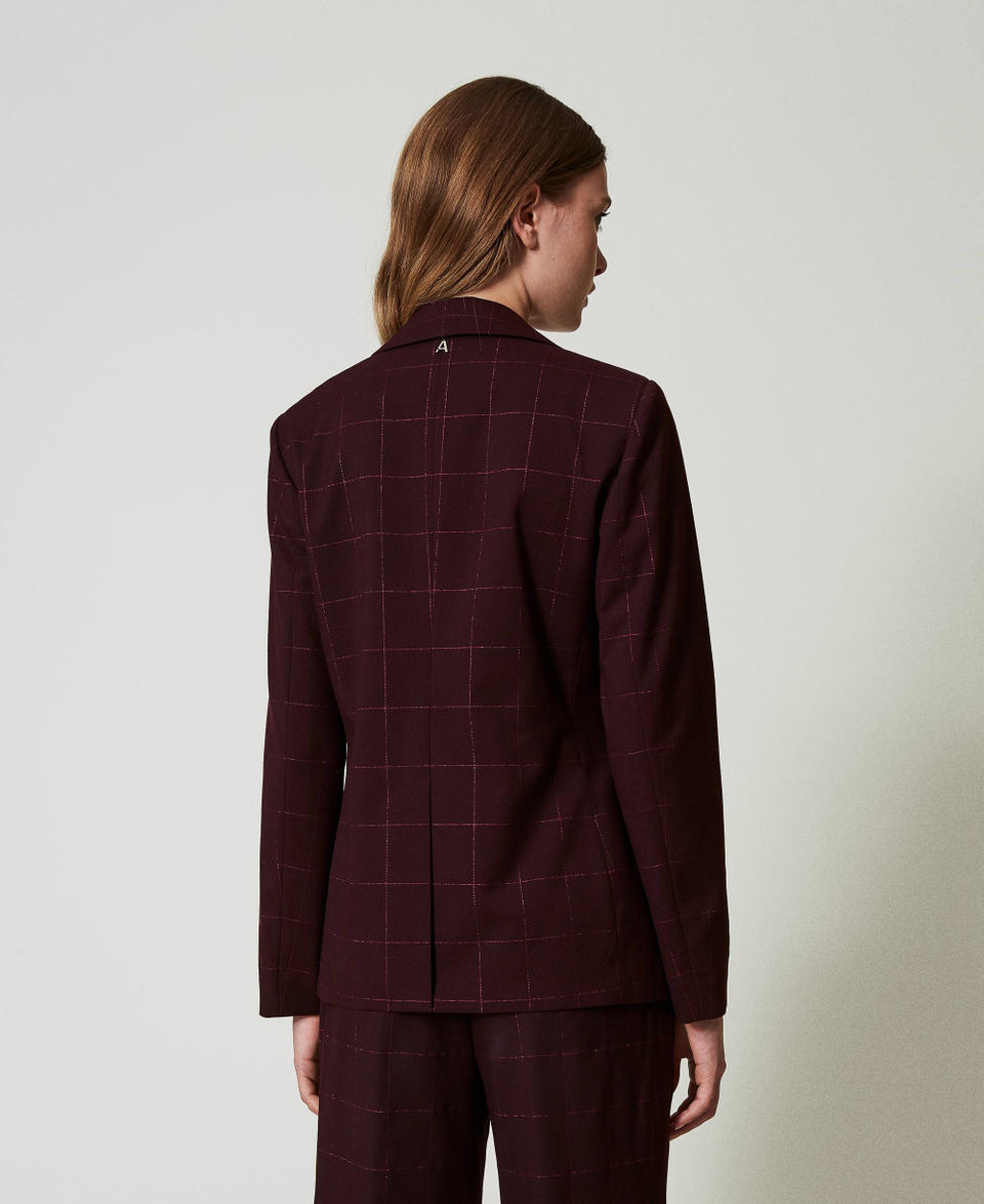 Twin Set Giacca blazer check con lurex Latest stili