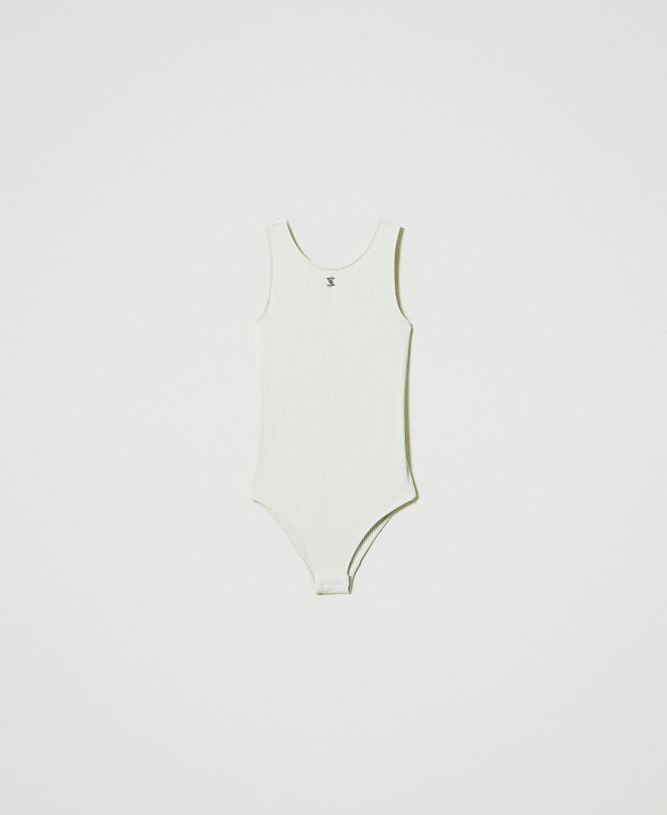 Twin Set Body MYFO a costine con logo Offerta speciale della fabbrica