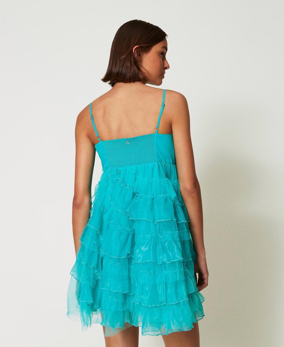 Twin Set Abito corto in tulle e organza Duty-free