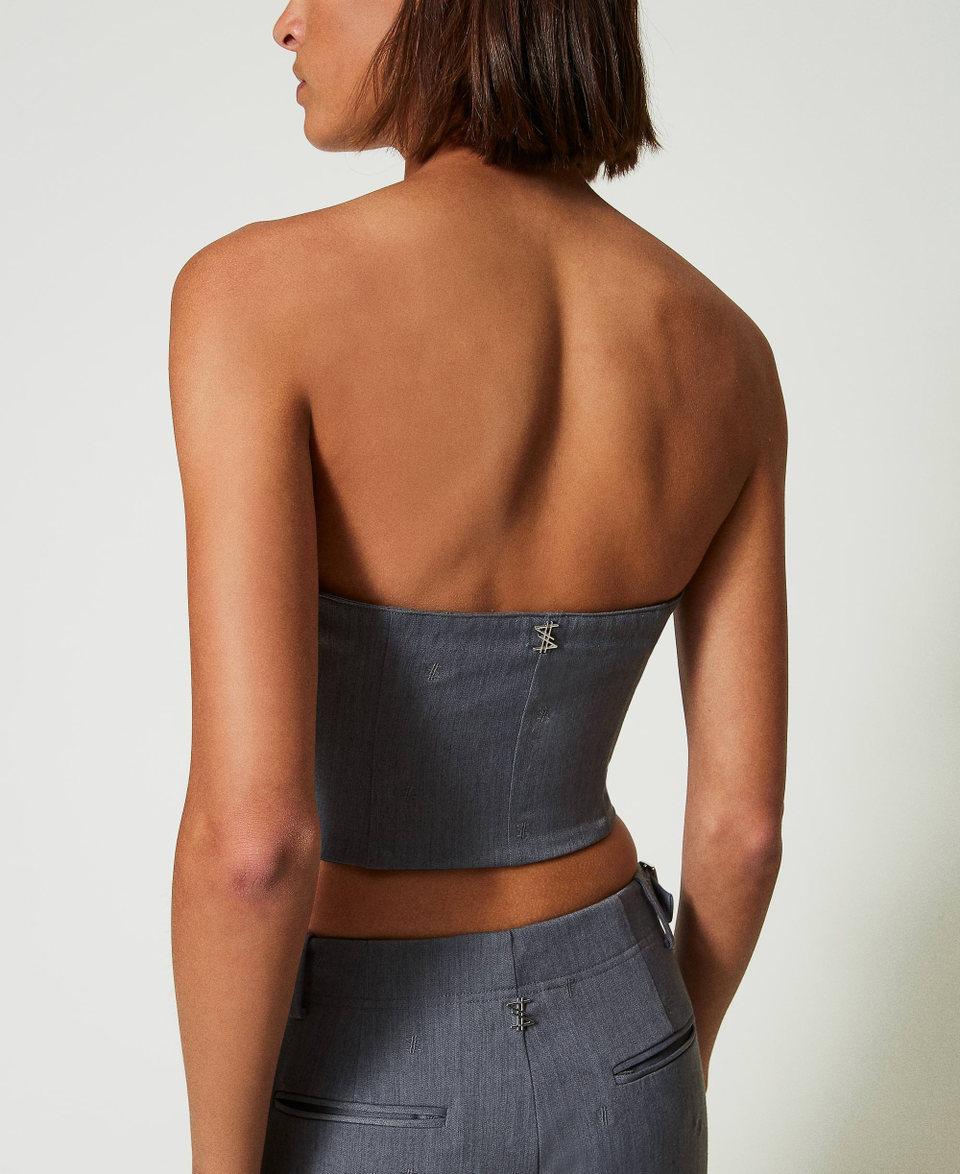 Twin Set Bustino MYFO con ricamo 50% di sconto per tempo limitato