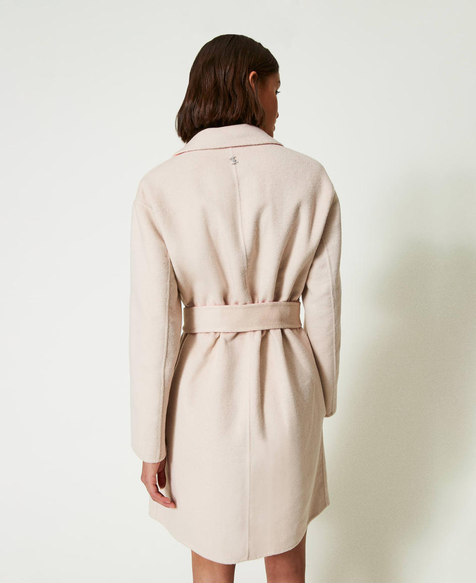 Twin Set Cappotto reversibile MYFO in panno misto lana Nuovo