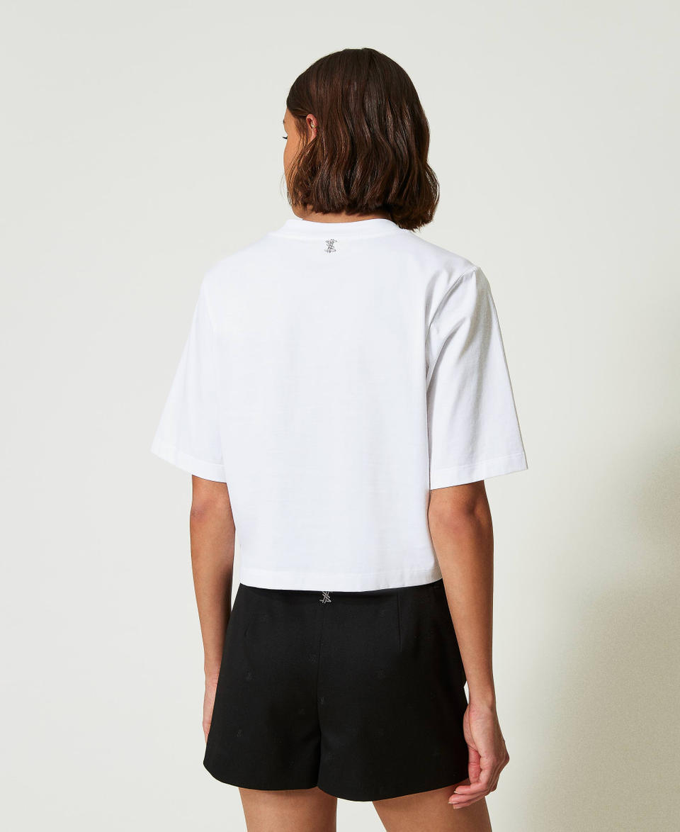 Twin Set T-shirt boxy MYFO con stampa e paillettes Qualità Garantita
