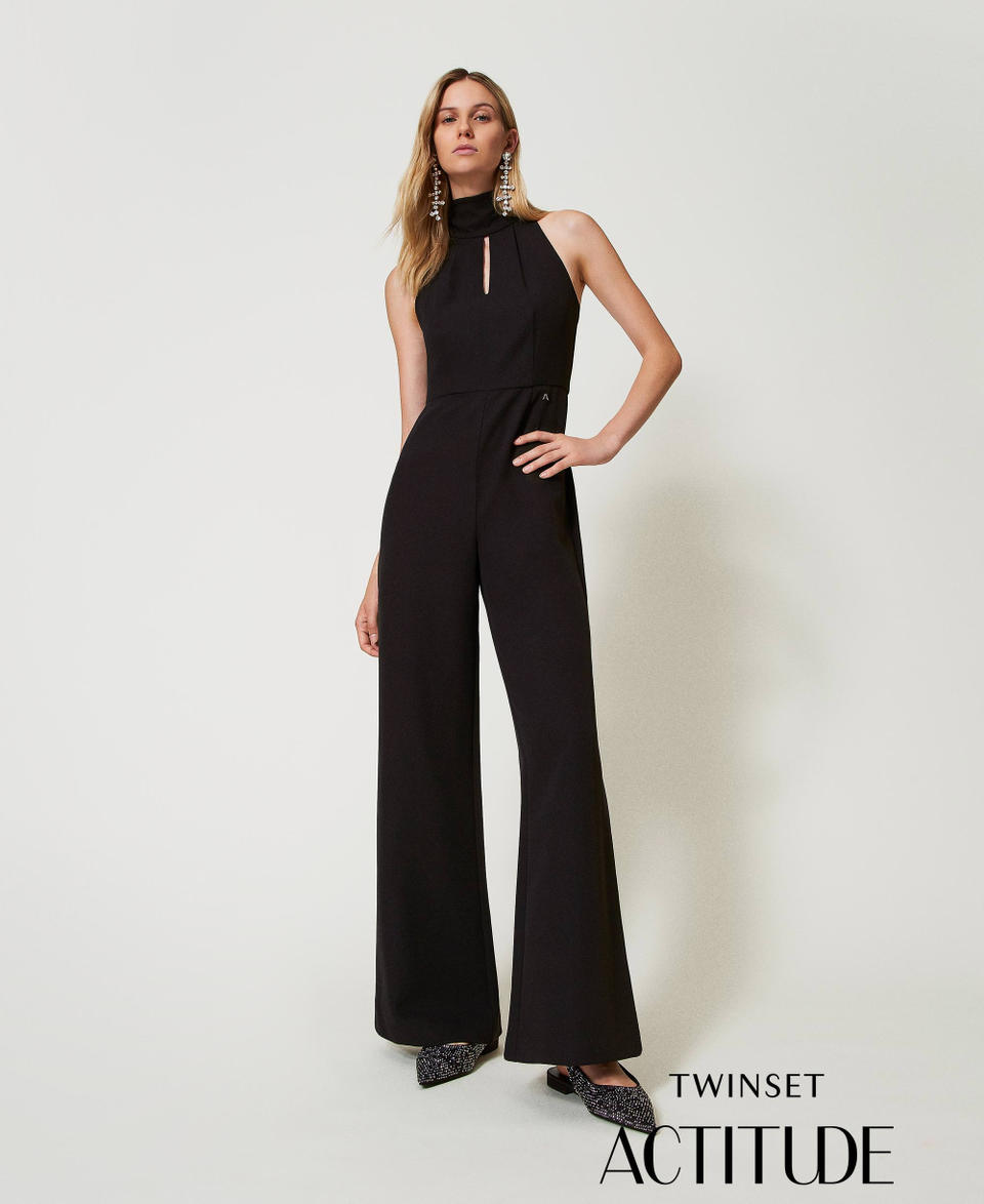 Twin Set Tuta halter in crêpe cady Fino Al -60%