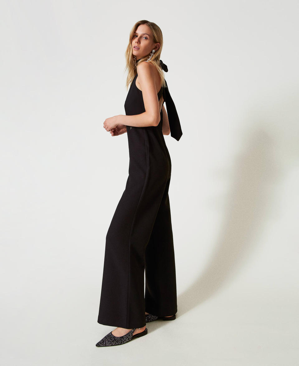 Twin Set Tuta halter in crêpe cady Fino Al -60%