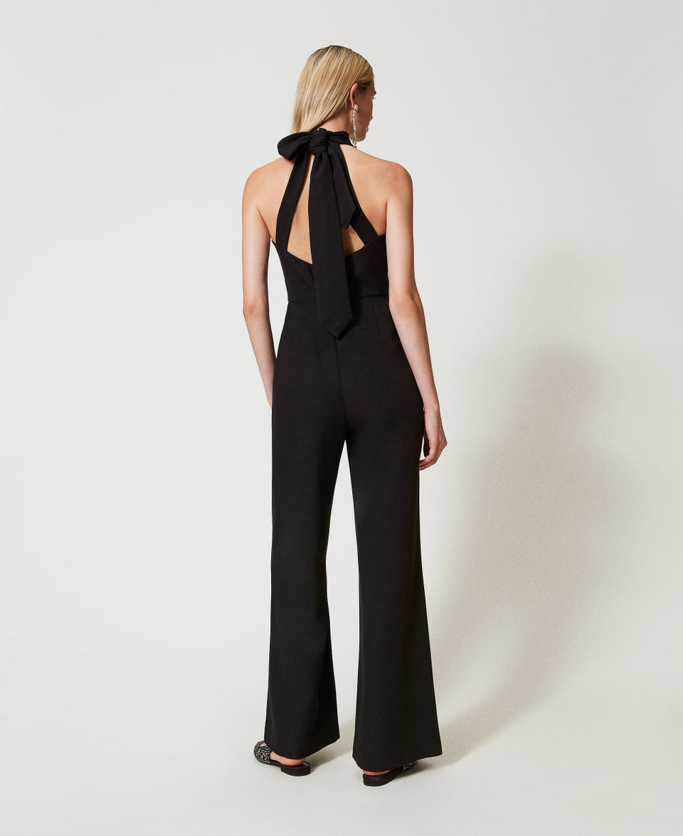 Twin Set Tuta halter in crêpe cady Fino Al -60%