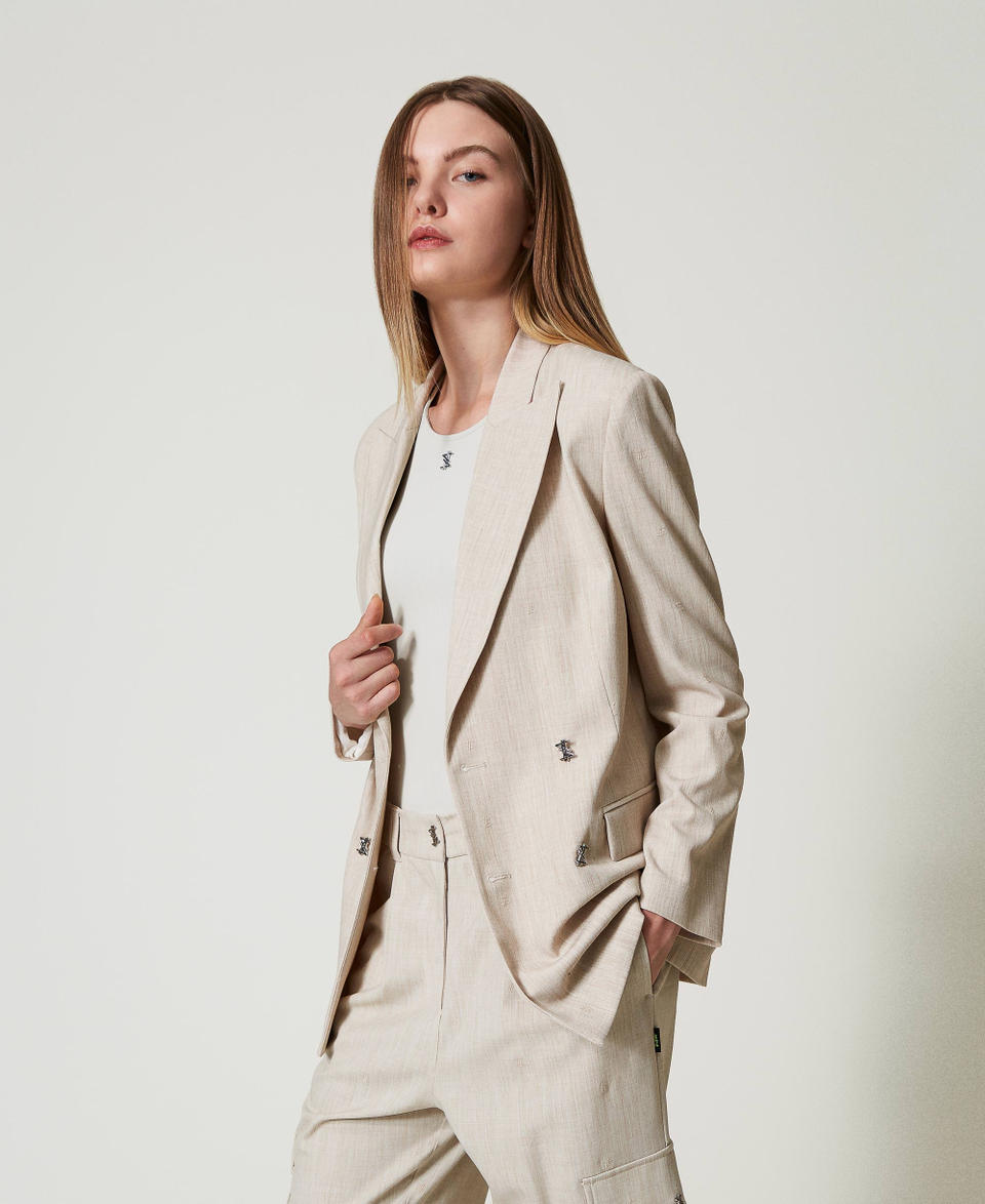Twin Set Giacca blazer MYFO con ricamo Sottocosto
