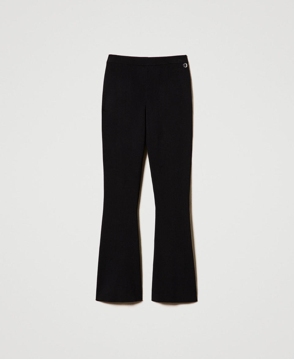 Twin Set Pantaloni flare in maglia Novità