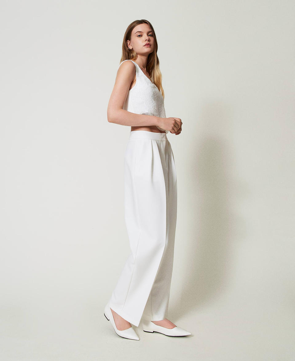 Twin Set Pantaloni a palazzo con pieghe Online