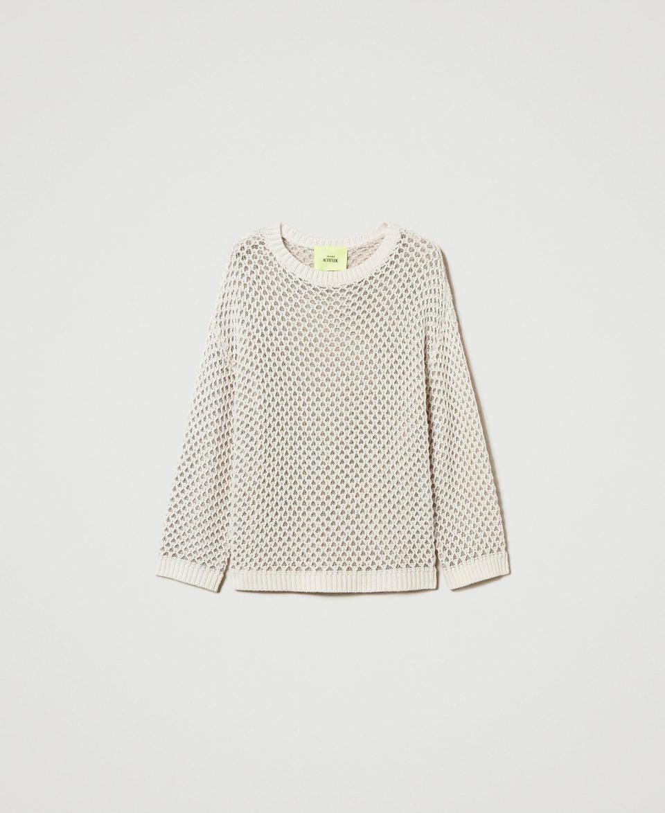 Twin Set Maglia over MYFO a rete con lurex Outlet