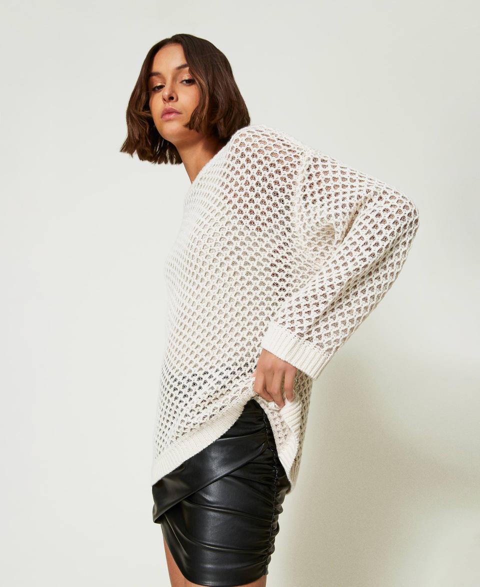 Twin Set Maglia over MYFO a rete con lurex Outlet