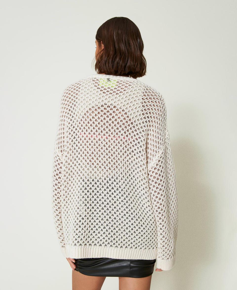 Twin Set Maglia over MYFO a rete con lurex Outlet