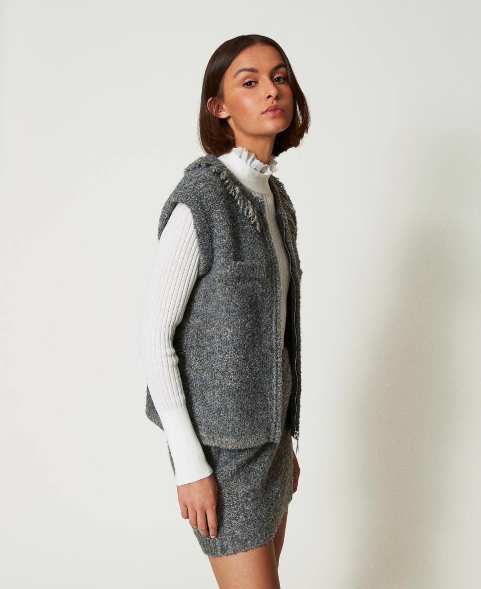 Twin Set Gilet in maglia bouclé riciclata Nuova