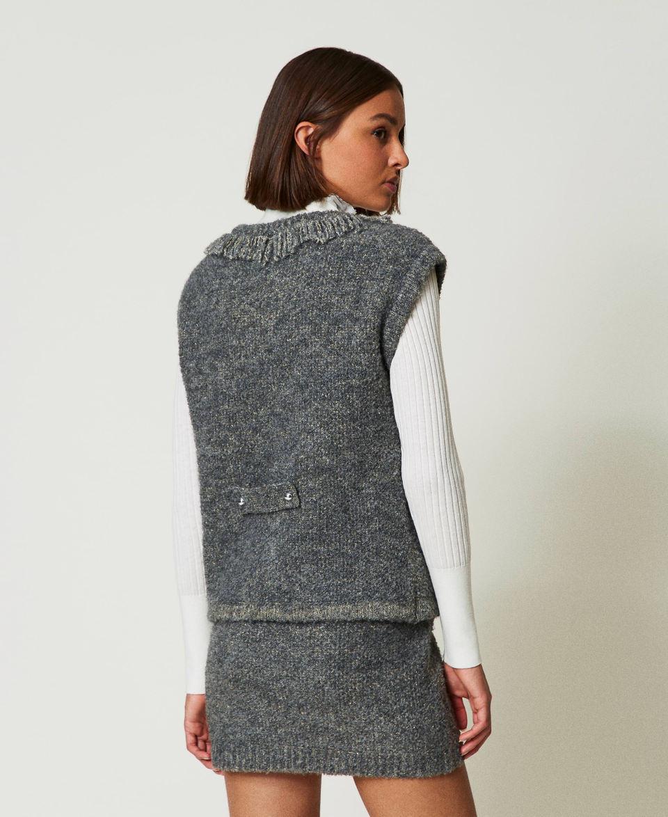 Twin Set Gilet in maglia bouclé riciclata Nuova