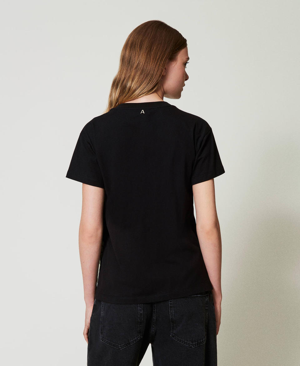 Twin Set T-shirt con volant in creponne Spedizione gratuita