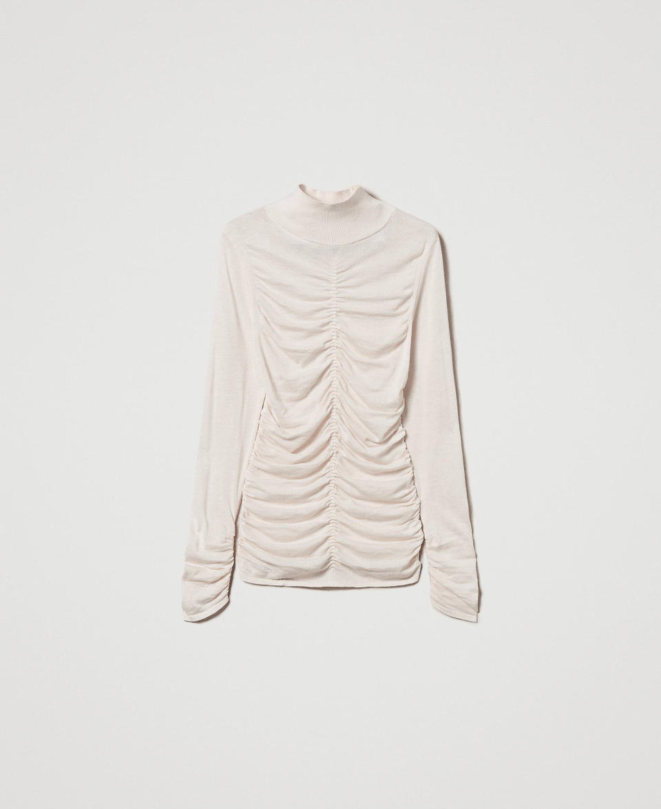 Twin Set Maglia lupetto con arricciatura Negozio online di fabbrica